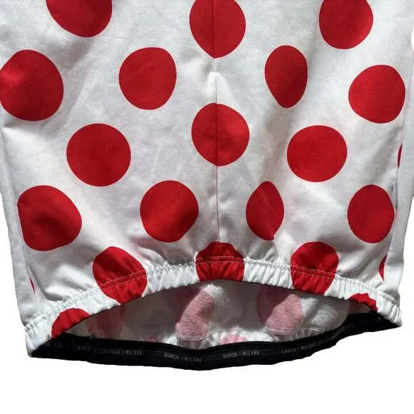 Bianchi Milano "King of the Mountains" Cycling Jersey Long Sleeve XL Vintage - Picture 14 of 16